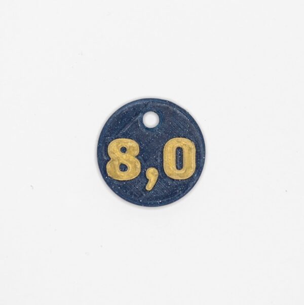 pinnestørrelse-merke 8,0mm