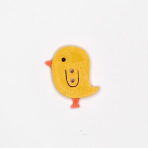 Påskekylling-knapp liten, søt og gul påskekylling
